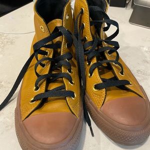 Converse Leather Custom High Top Sneakers